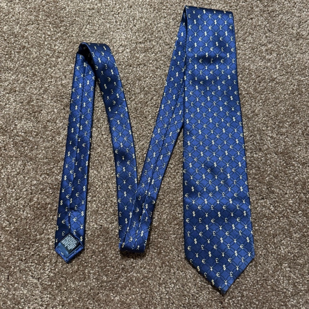 Frangi Blue Patterned Men's Tie